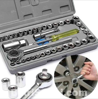 40 In 1 Pcs Wrench Tool Kit & Screwdriver And Socket Set